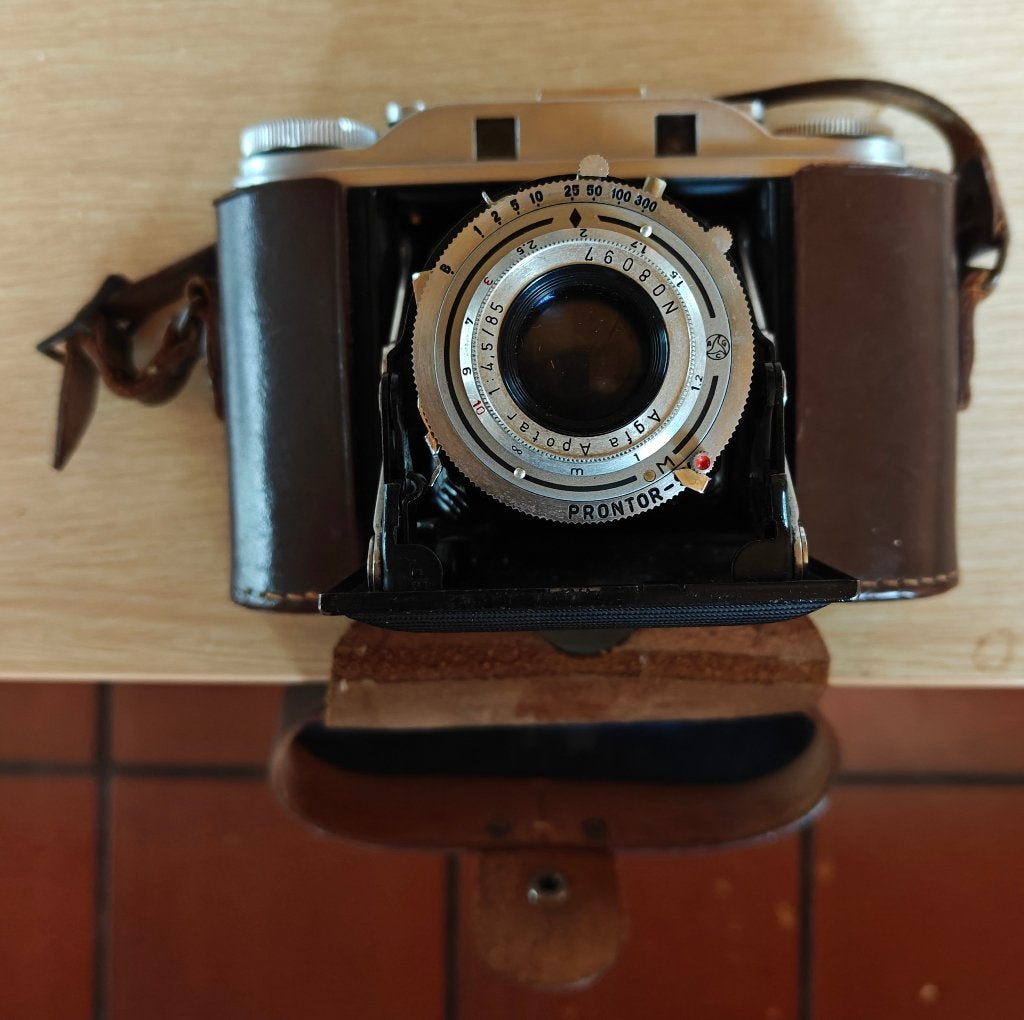 Antieke camera, Audio, Tv en Foto, Fotocamera's Analoog, Ophalen, Gebruikt, Spiegelreflex, Overige Merken