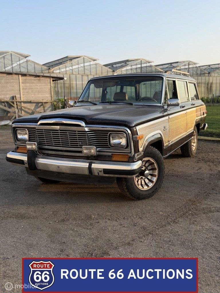 Jeep Grand Wagoneer | 1985 | Route 66 Auctions, Auto's, Jeep, Zwart, Bedrijf, Handgeschakeld