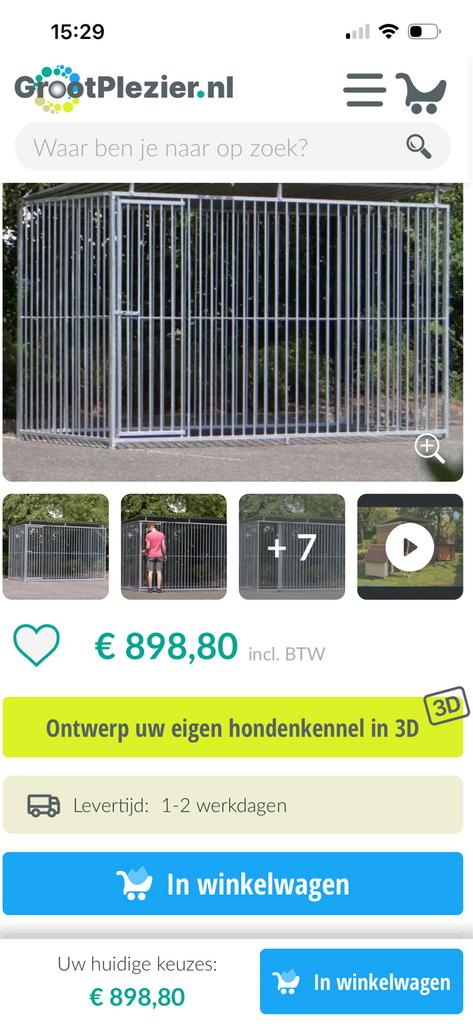 Honden ren verschillende mogelijkheden, Ophalen, Zo goed als nieuw