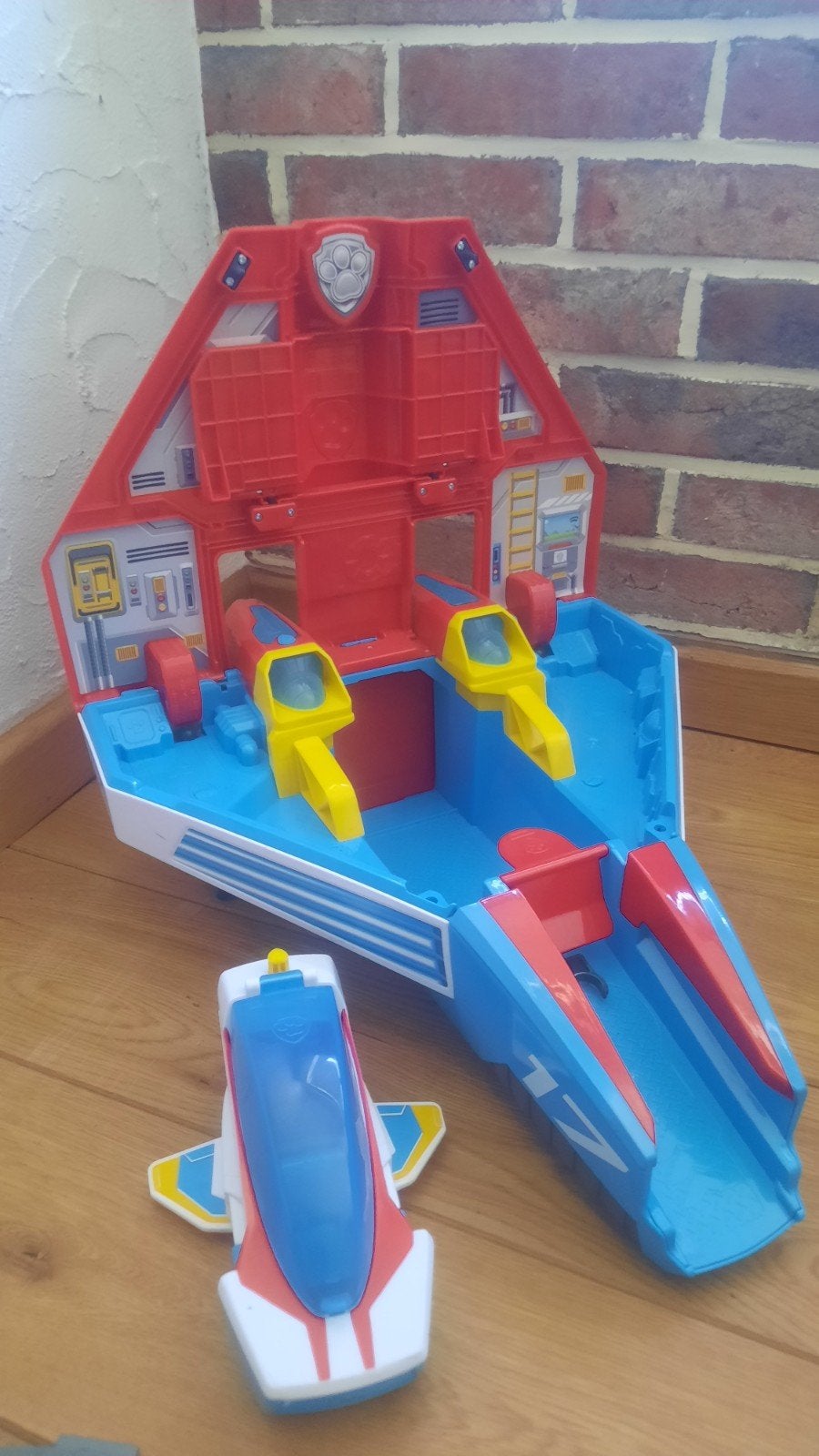 Paw Patrol Mighty pups super jet 2 in 1, Enlèvement, Utilisé, Plastique