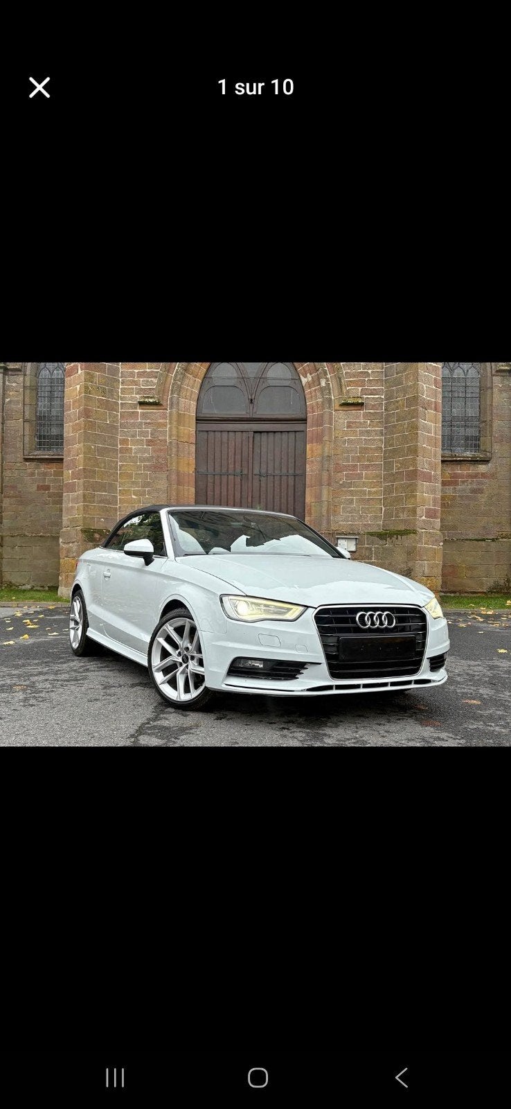 audi A3 cabriolet 1.6 TDI S-line, Auto's, Zwart, Cabriolet, Xenon verlichting, Wit