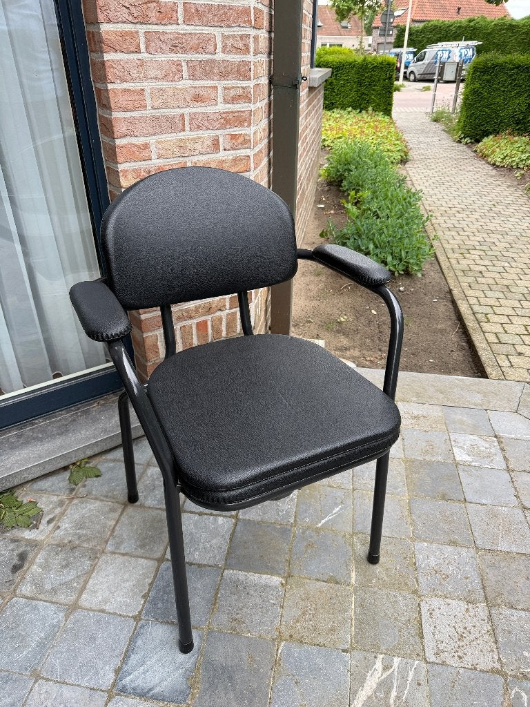 zwarte antracieten Percée stoel (toiletstoel), Divers, Enlèvement, Comme neuf