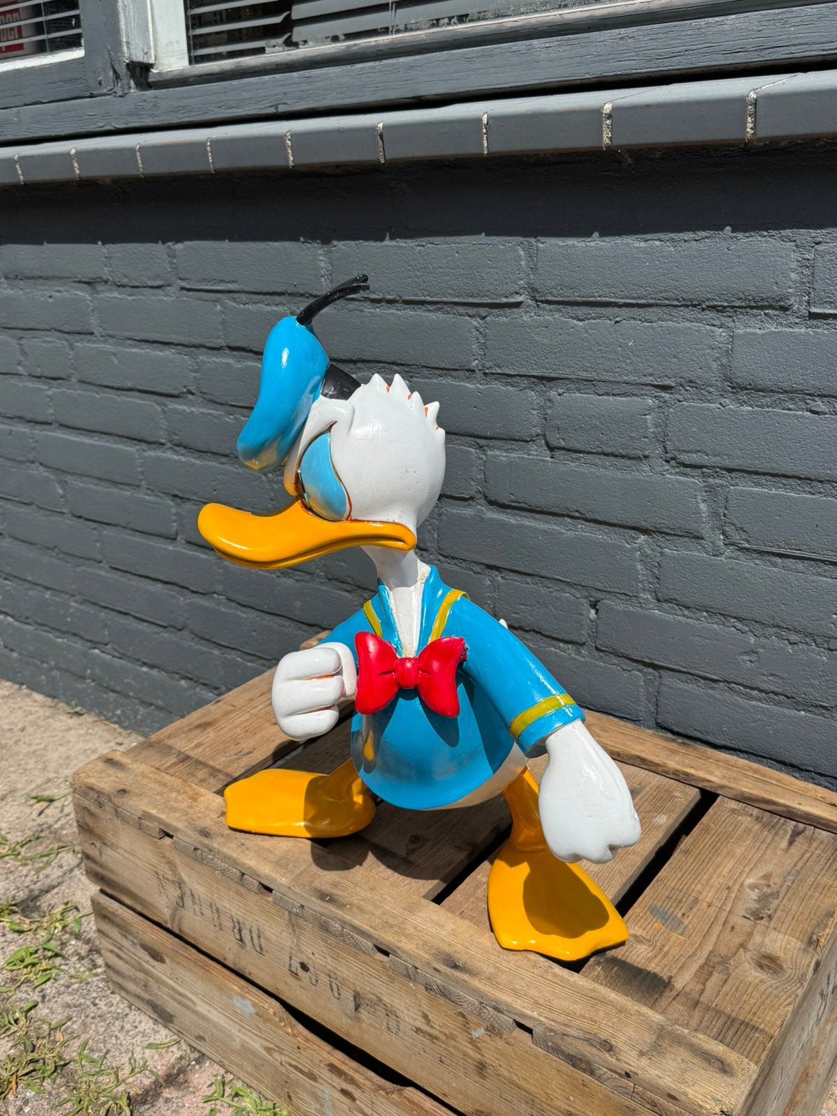 Statue de Donald Duck en colère, Collections, Enlèvement, Donald Duck, Utilisé, Statue ou Figurine