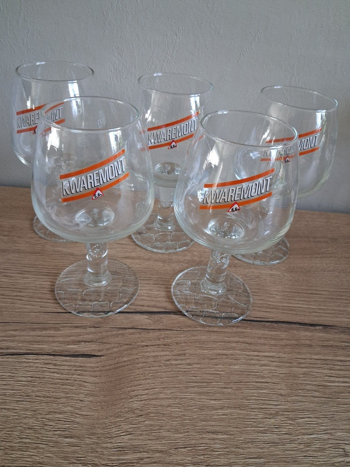 5 kwaremont glazen, Verzamelen, Ophalen of Verzenden