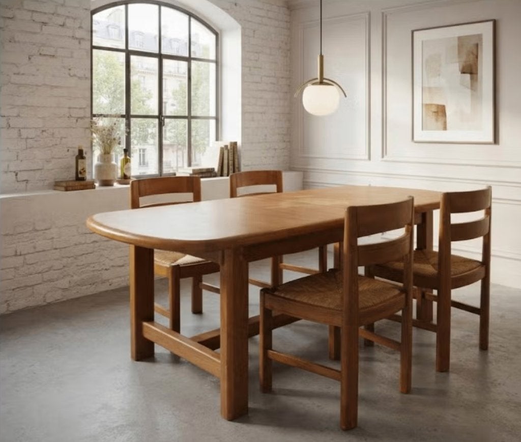 vintage scandinavische eettafel (verlengbaar), Ophalen, Gebruikt