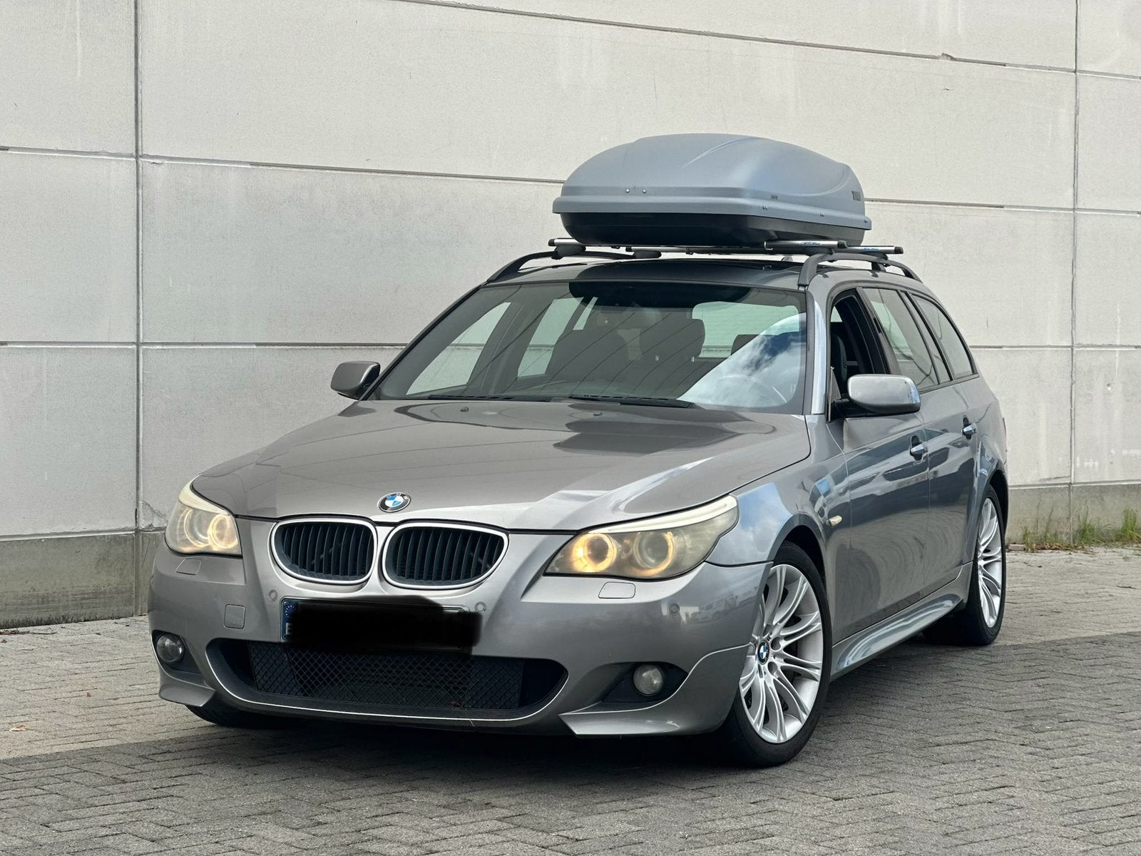 Bmw 520d E61 M-pakket 1ste eigenaar, Auto's, Zwart, Bedrijf, Zilver of Grijs, Te koop