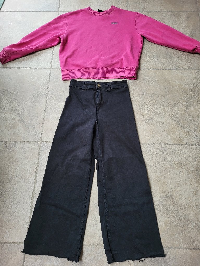 Merk Snipes: fuchsia trui mt Medium, Ophalen of Verzenden, Gedragen, Maat 38/40 (M), Roze