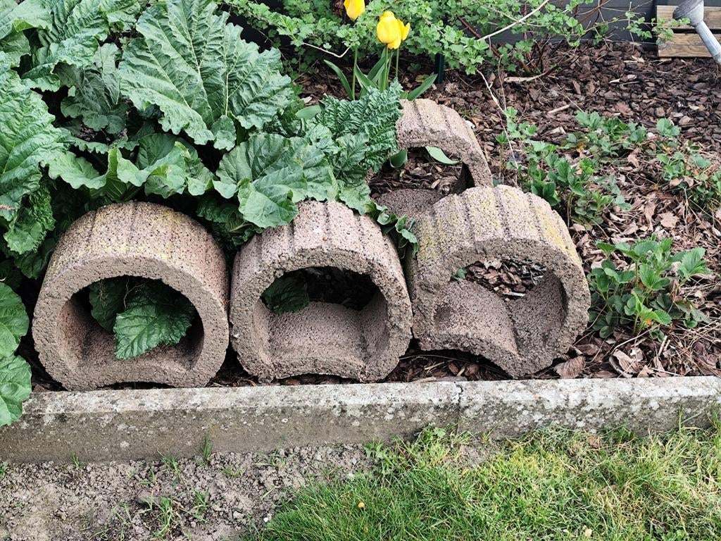 4 pots en béton, Jardin & Terrasse, Enlèvement, Béton