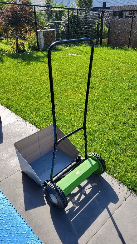 Kooimaaier / Handgrasmaaier  (central park), Jardin & Terrasse, Tondeuses à gazon, Utilisé, Tondeuses à gazon manuelles, 40 à 49 cm