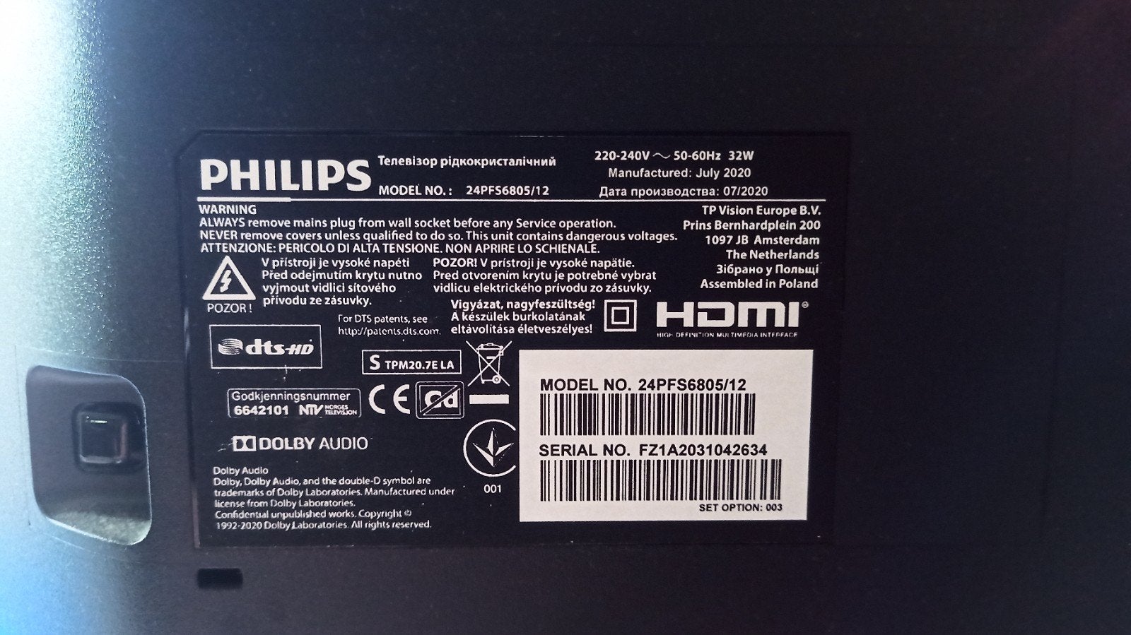 Smart tv Philips 24 inch, Ophalen, Philips, Smart TV