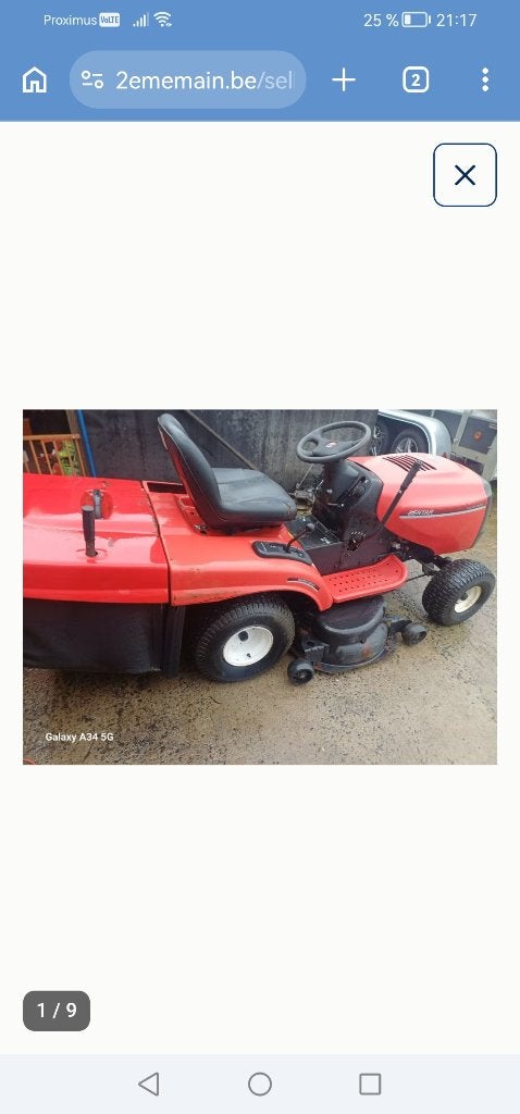 Pièces tracteur tondeuse mtd, Husqvarna, ect, Enlèvement, Utilisé, Bac de ramassage, 90 à 120 cm