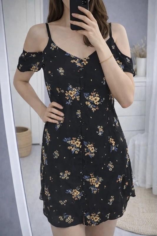 Off shoulder jurk met bloemetjes, Kleding | Dames, Verzenden