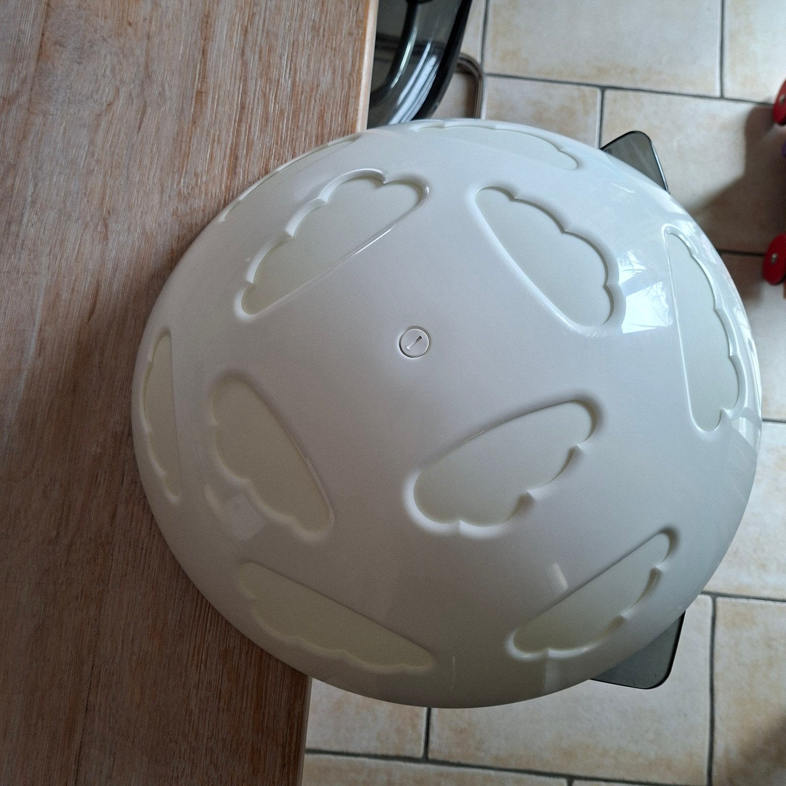 plafonnier IKEA SKOJIG nuages vintage, Maison & Meubles, Blanc, Vintage, Enlèvement, Utilisé