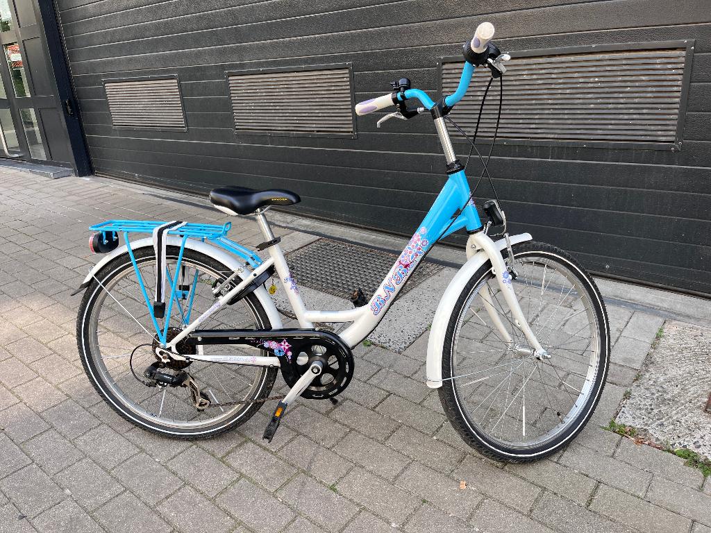24 inch meisjesfiets BNB, Fietsen en Brommers, Fietsen | Meisjes, Ophalen, 24 inch, Velgrem, Versnellingen