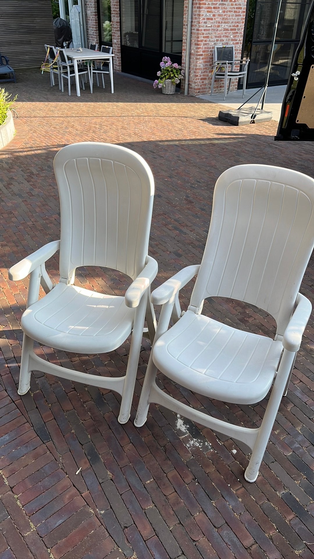 Tuinstoelen, Ophalen, Gebruikt, Kunststof, Inklapbaar