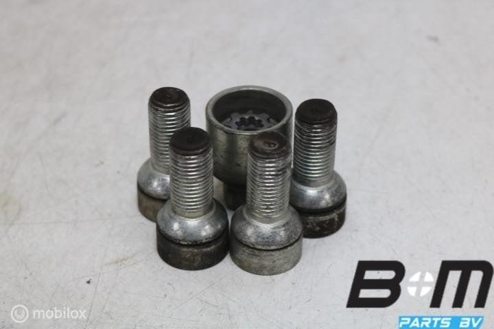 Set originele slotbouten Skoda Fabia 4 Model P, Gebruikt, Band(en)