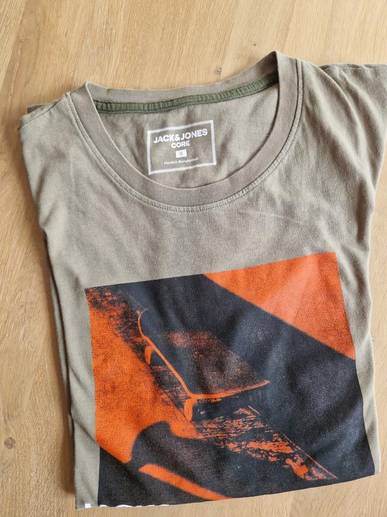 Mooie t-shirt merk Jack en Jones core maat smal, Kleding | Heren, T-shirts, Ophalen, Jack&Jones, Zo goed als nieuw, Groen
