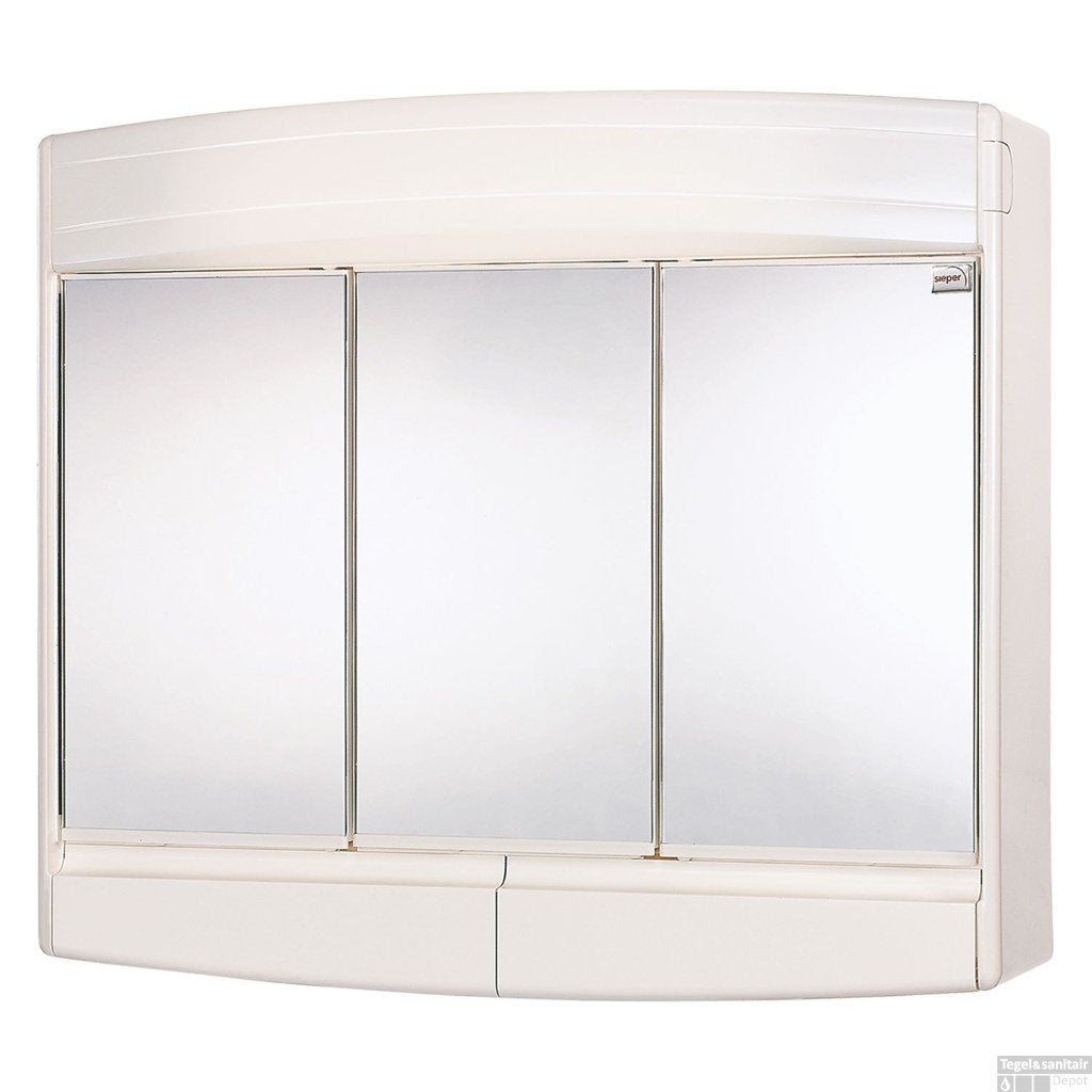 Spiegelkast Differnz Topas Eco 53x60x18 cm Wit *NIEUW*, Huis en Inrichting, Badkamer | Badkamermeubels, Spiegelkast, Nieuw, Minder dan 25 cm