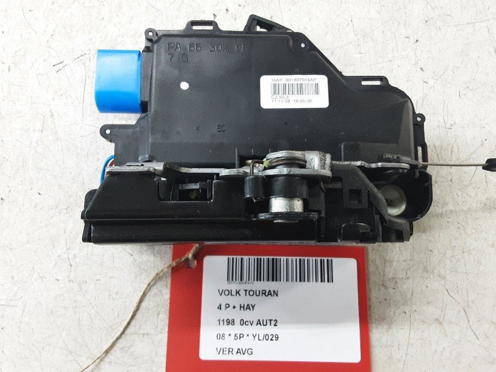 SERRURE DE PORTE AVANT GAUCHE Volkswagen Touran (1T1 / T2), Volkswagen, Mevr. I. Hauben, Utilisé, Avant