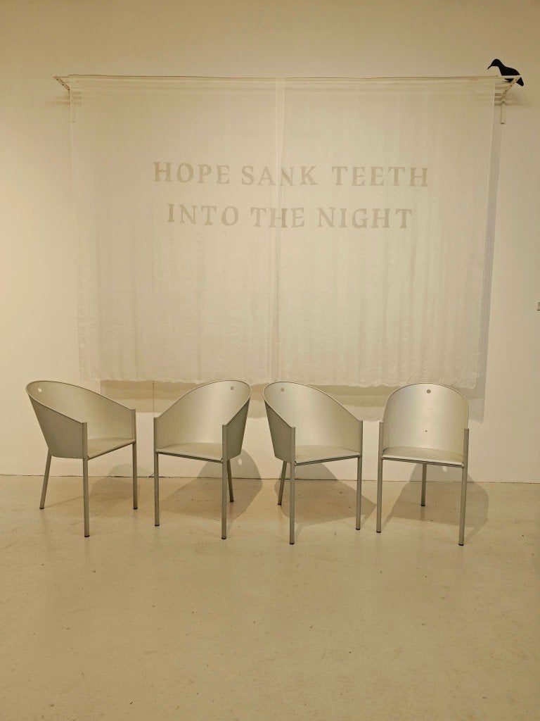 Costes designer chairs Aleph by Philippe Starck by Driade, Maison & Meubles, Gris, Utilisé, Métal, Quatre