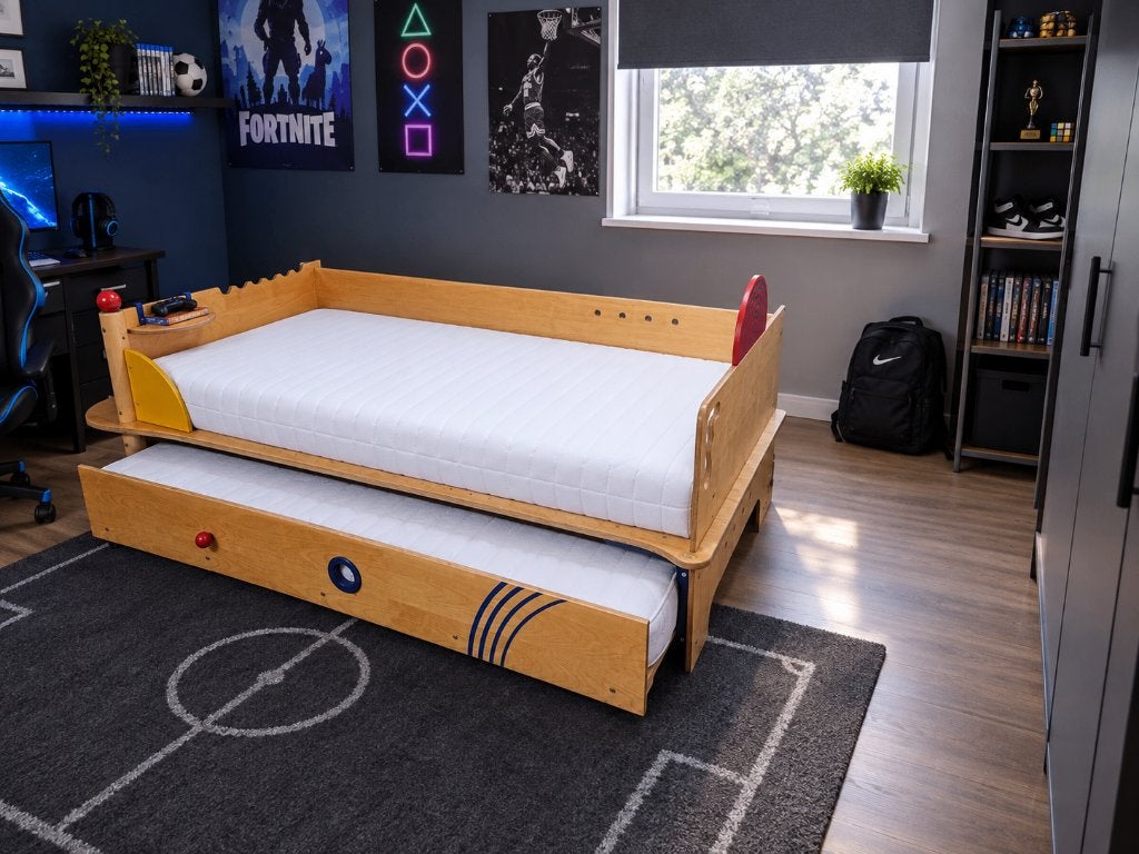 HABA Tienerbed, Kinderen en Baby's, Ophalen, 85 tot 100 cm, Gebruikt, Matras