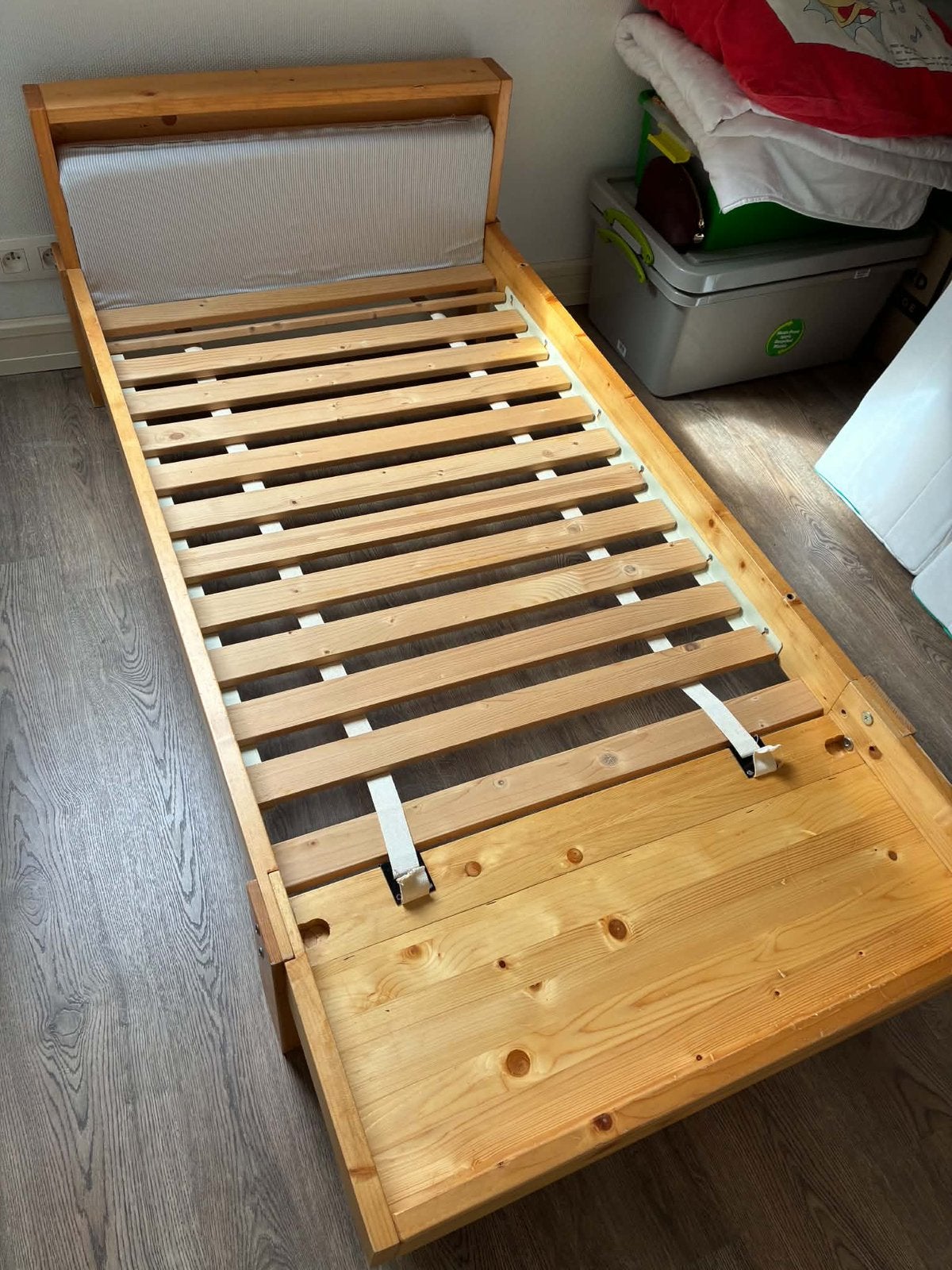Meegroei kinderbed, Ophalen, 70 tot 85 cm, Zo goed als nieuw, Matras
