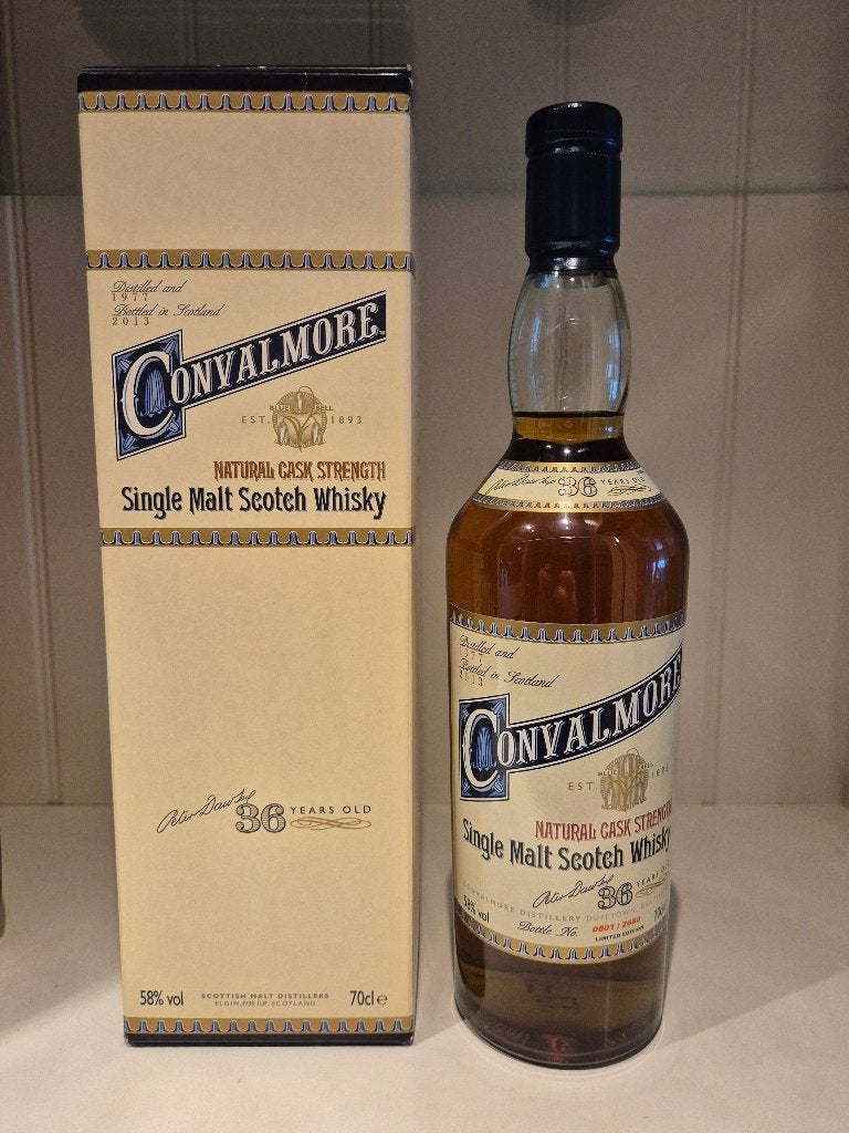 Convalmore 1977, 36 jaar oud Single Malt Whisky, Verzamelen, Ophalen, Overige gebieden, Overige typen, Nieuw