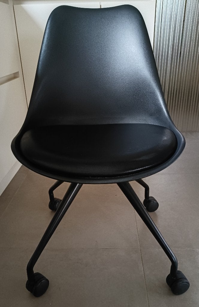 Kinderbureaustoel, Maison & Meubles, Enlèvement, Comme neuf, Noir, Chaise de bureau