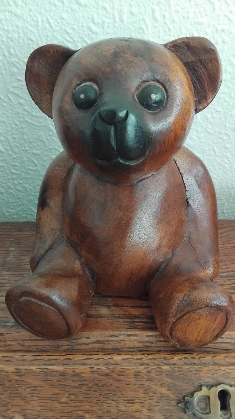 Ours assis en bois, Enlèvement ou Envoi, Neuf, Statue