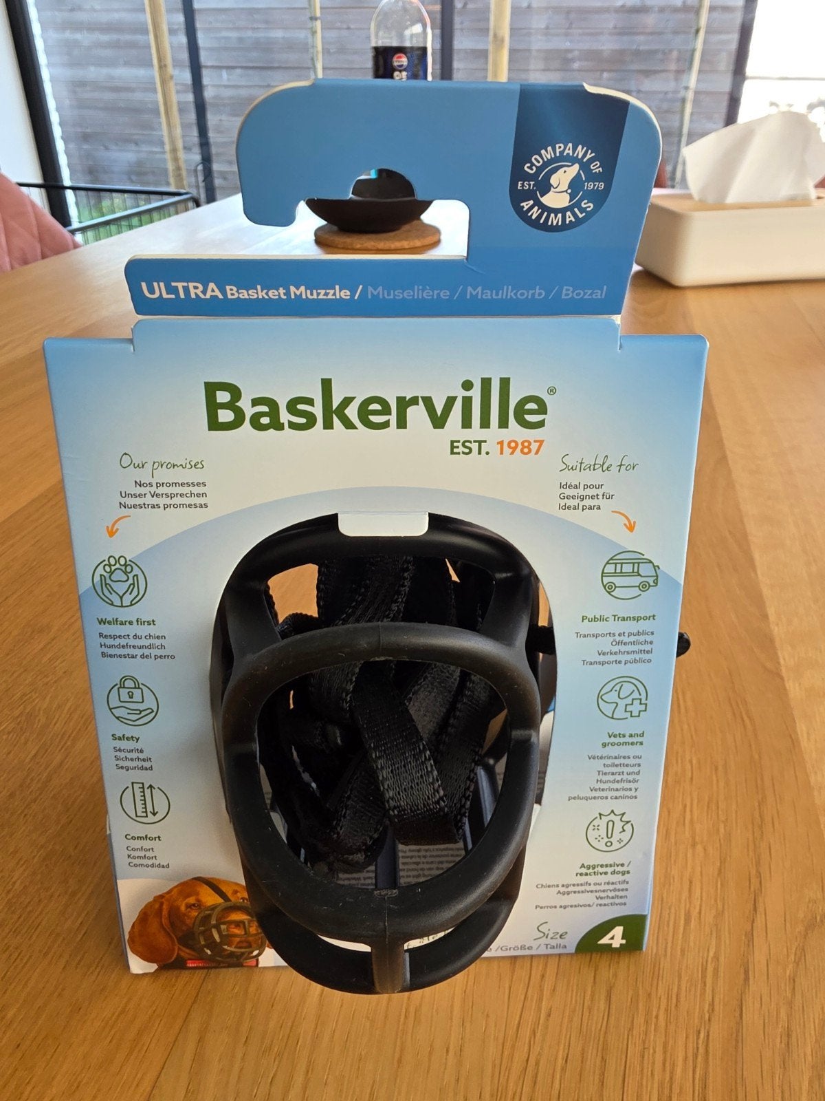 Baskersville muilkorf maat 4, Dieren en Toebehoren, Ophalen