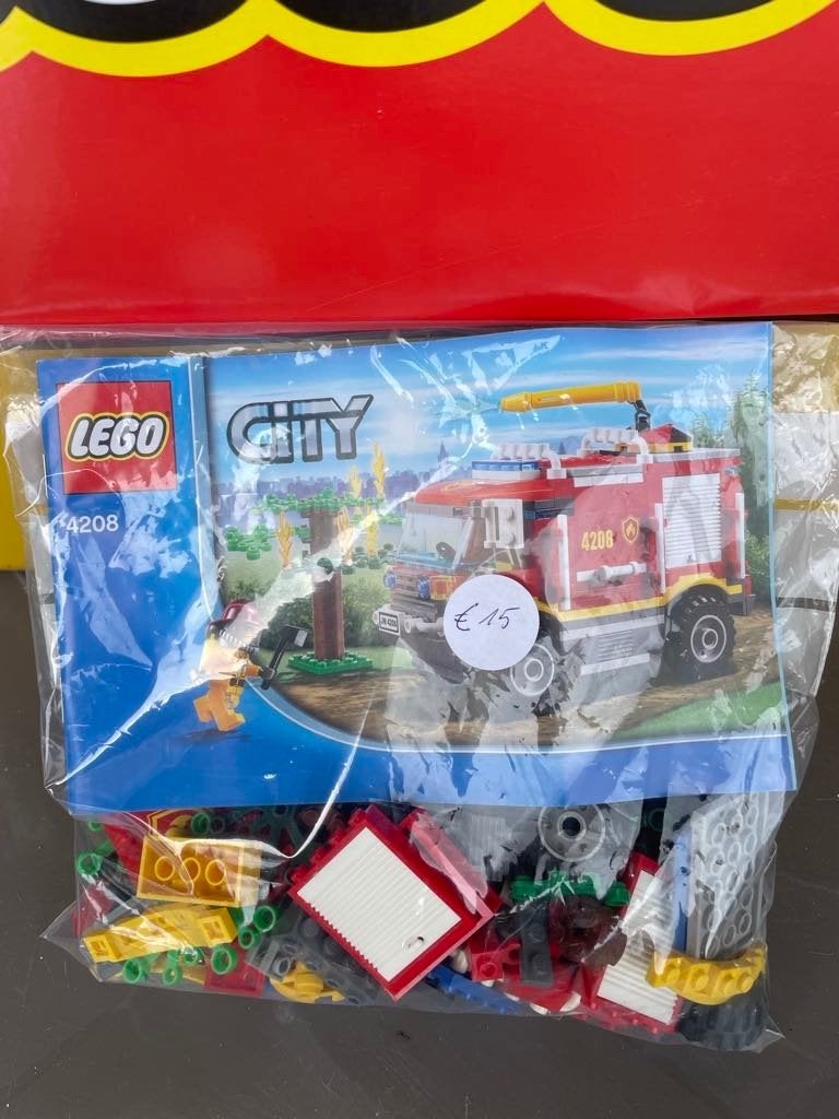 Lego brandweerwagen, Ophalen, Lego