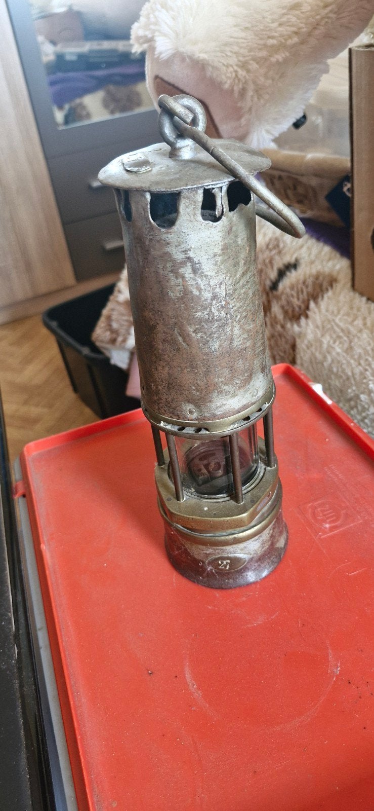 antieke mijn lamp, Antiek en Kunst, Ophalen