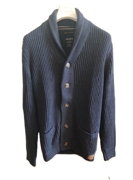 Gilet bleu gris Homme JACK&JONES Vintage size L, Enlèvement ou Envoi, Jack&Jones, Bleu, Taille 52/54 (L)