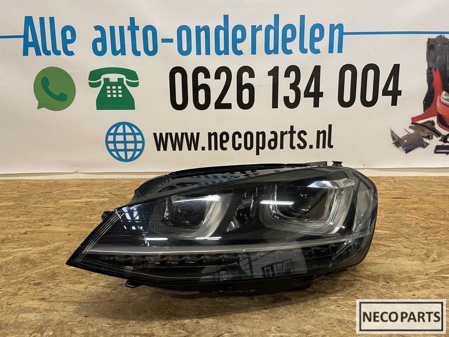VW GOLF 7 R R20 DUBBEL U LED XENON KOPLAMP LINKS 5G1941033E, Volkswagen, -, Utilisé, -