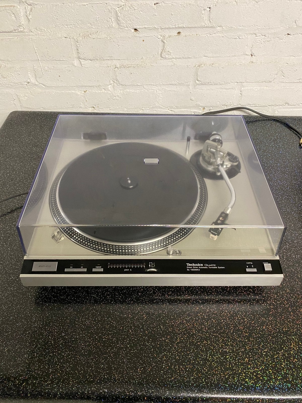 Technics SL-1600 MK2 draaitafel + hoes + nieuwe cel, Ophalen, Gebruikt, Automatisch, Platenspeler