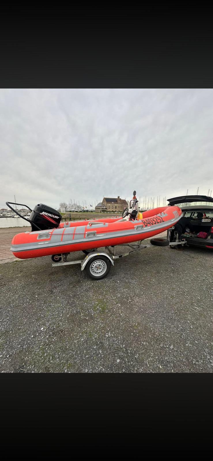 Semi rigide Marshall, Watersport en Boten, Speedboten, Gebruikt, Benzine, Ophalen