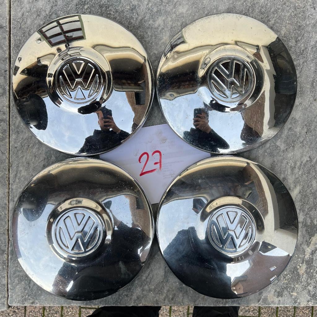 Housse de jante chromée VW 5x205 Beetle 66-67 Ghia 66 Type 3, Enlèvement ou Envoi, Utilisé