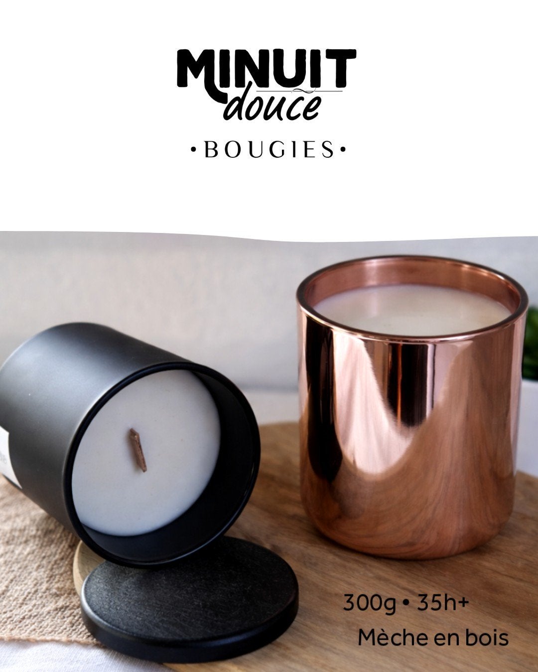 Bougies parfumées Opalines noires ou roses chromées, Maison & Meubles, Autres marques, Enlèvement, Bougie, Noir
