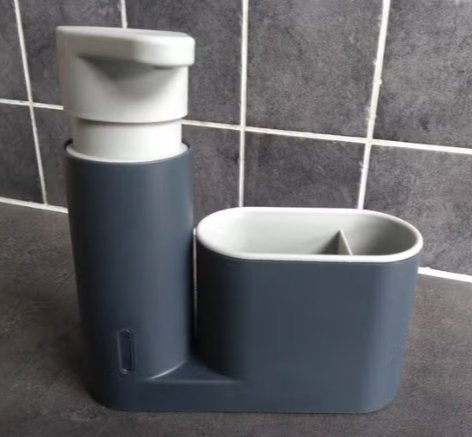 zeepdispensor met opbergmogelijkheid voor badkamer of keuken, Ophalen of Verzenden
