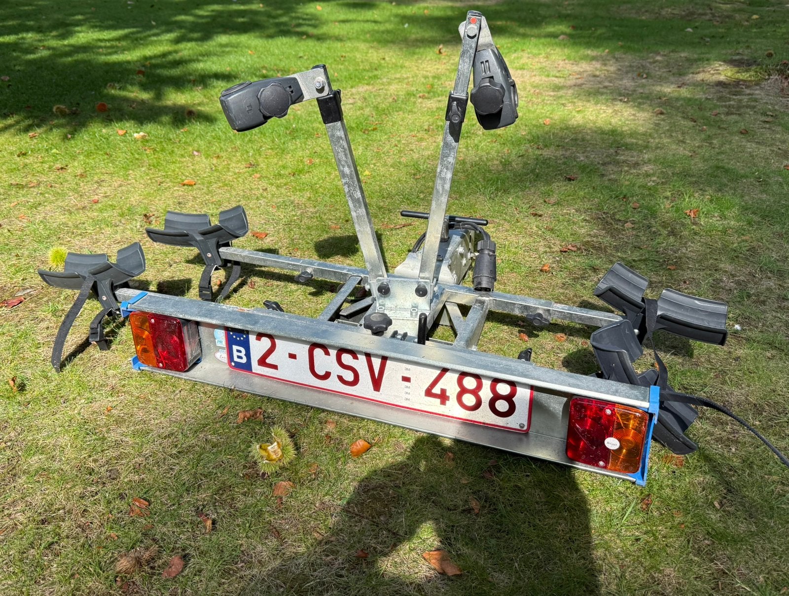 Fietsendrager 2 fietsen - goeie staat - trekhaakdrager, Ophalen, Gebruikt, 2 fietsen, Trekhaakdrager