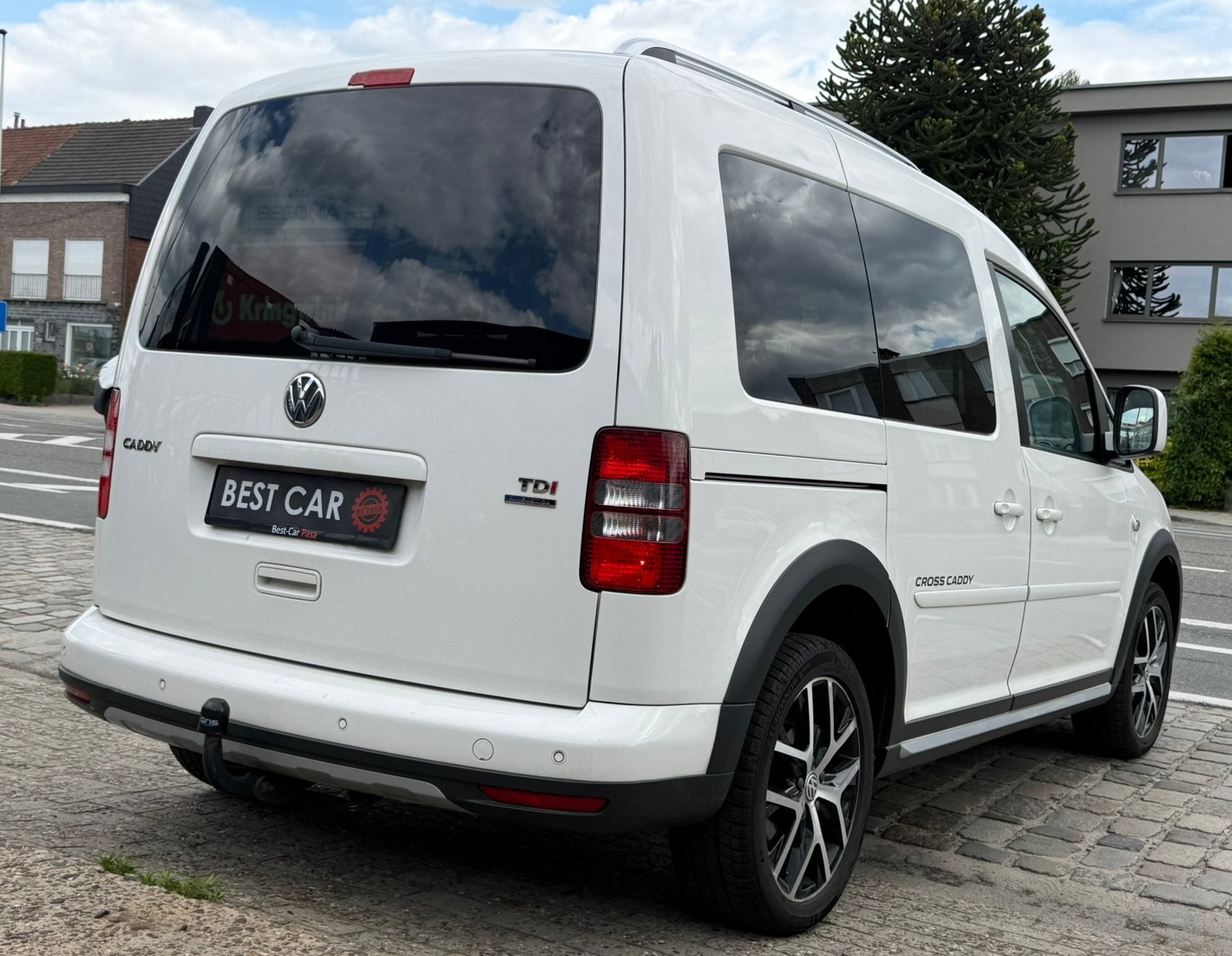 VW Cross Caddy 1.6TDi * 2015, Euro 5, Stof, Wit, Bedrijf