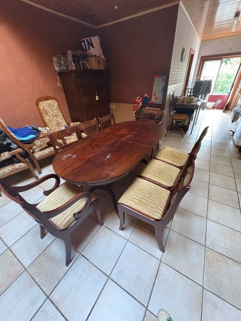 Table salle à manger et 8 chaises style Louis-Philippe, Maison & Meubles, Enlèvement, Utilisé, Louis-Philippe, 8 chaises ou plus