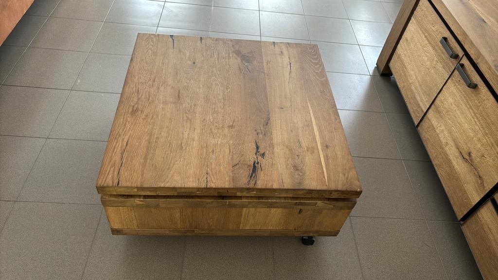 Salontafel, Huis en Inrichting, Tafels | Salontafels, Gebruikt, Minder dan 50 cm, 50 tot 100 cm, 50 tot 100 cm, Vierkant, Ophalen