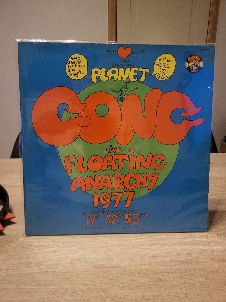 Gong : "Planet Gong: live anarchy" lp, CD & DVD, Vinyles | Rock, Rock psychédélique, Enlèvement ou Envoi, Utilisé, LP
