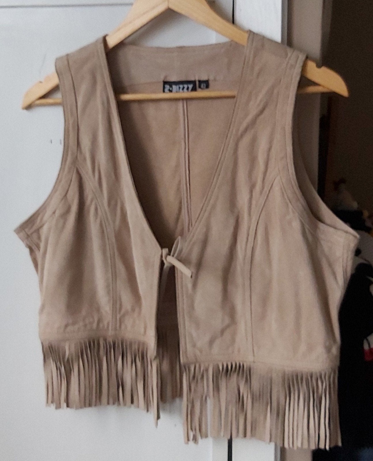 Prachtig suède vestje large..., Overige typen, Maat 42/44 (L), Ophalen of Verzenden, Zo goed als nieuw