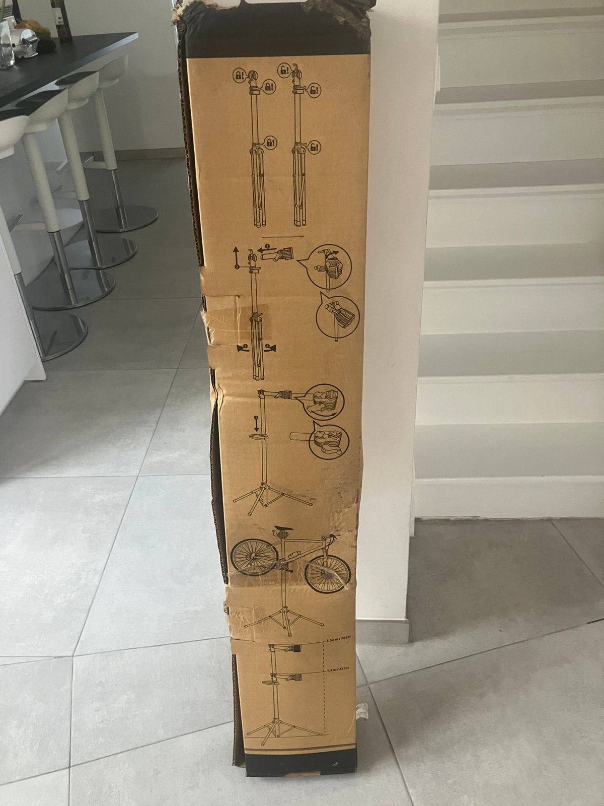 Fiets Montagestandaard workstand 500 Decathlon, Fietsen en Brommers, Ophalen, Zo goed als nieuw