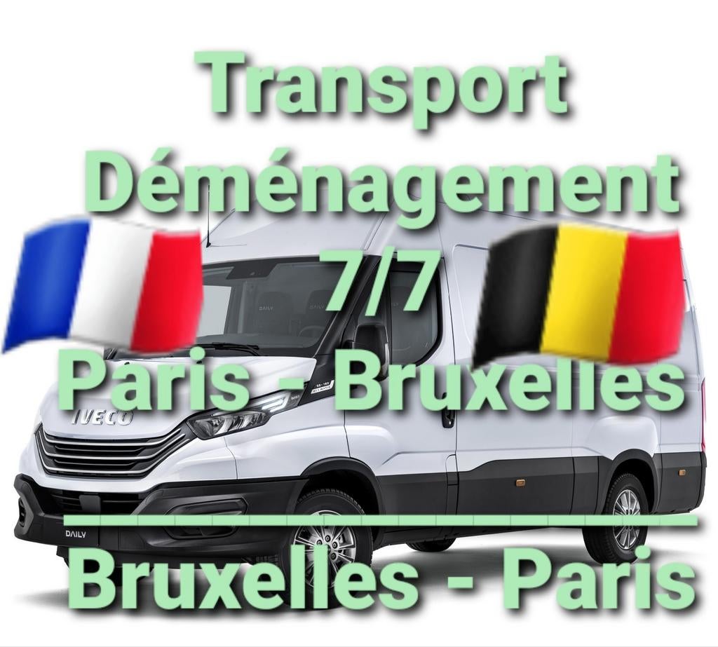 Transport Déménagement Paris <>Bruxelles pas cher, Auto's, Bestelwagens en Lichte vracht, Ophalen