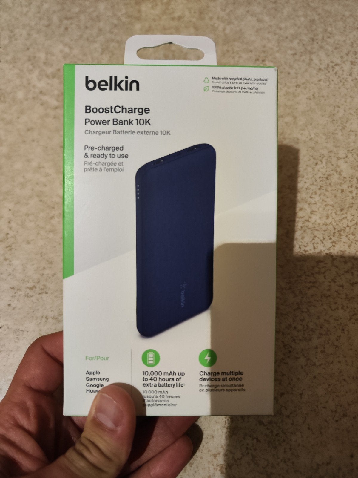 Batterie externe Belkin 10.000 mAh neuve !!!, Télécoms, Enlèvement ou Envoi