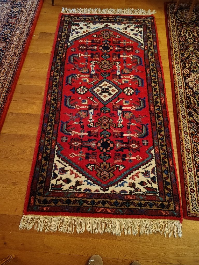 Tapis oriental tissé à la main, Enlèvement