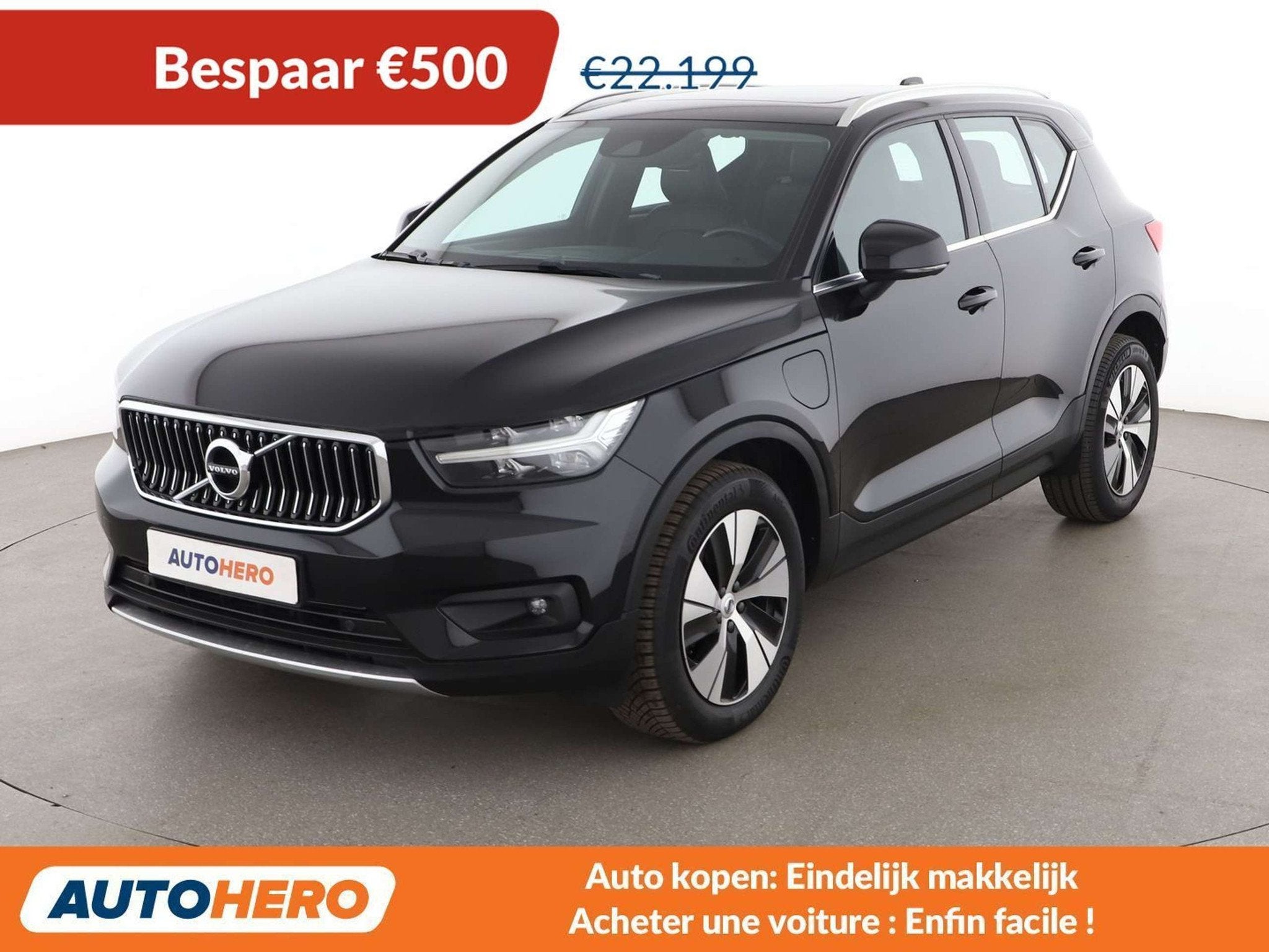 Volvo XC40 1.5 T4 Recharge Plug-in Hybrid Inscription Expr, Auto's, Volvo, Gebruikt, Zwart, Leder, 5 zetels